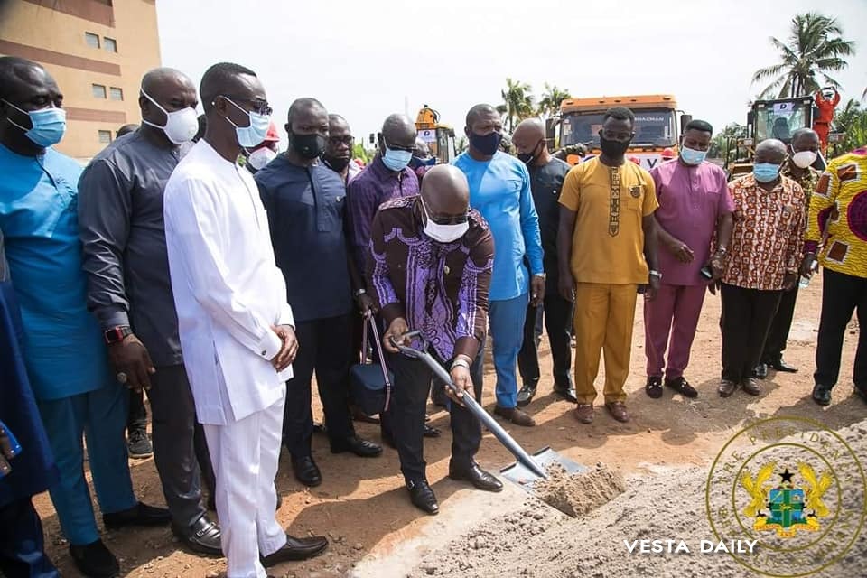 Prez. Akufo-Addo Cuts Sod For Construction Of Houses For Judges