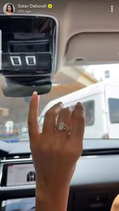 Sister Derby Flaunts Engagement Ring